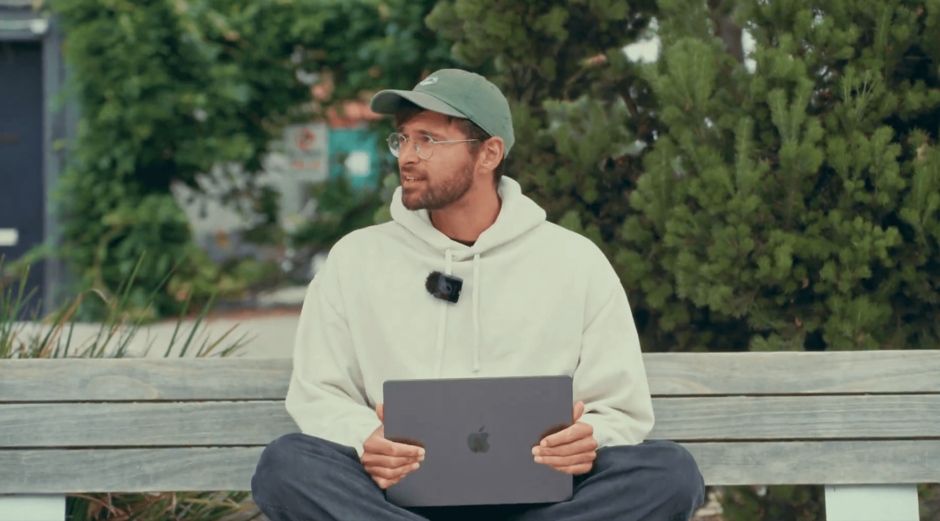 A person using Together on their laptop